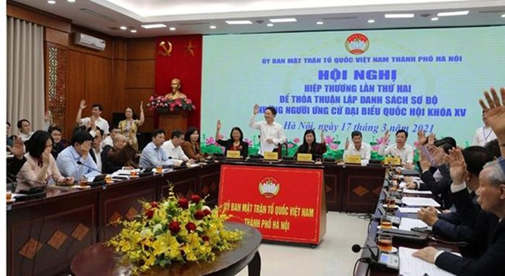 Hà Nội đã tổ chức thành công 436 hội nghị hiệp thương lần thứ 2. (Ảnh: NK) 