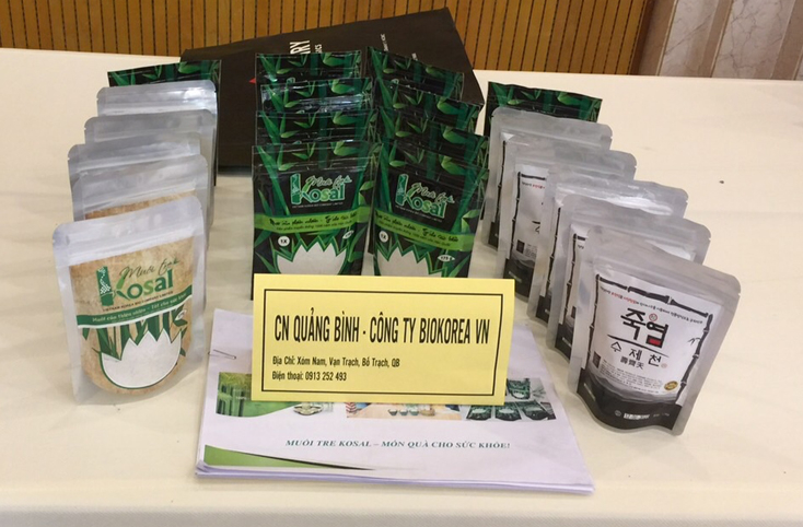 Các sản phẩm muối tre Kosal.