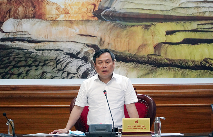 Đồng chí Vũ Đại Thắng, Bí thư Tỉnh ủy, Trưởng ban Chỉ đạo bầu cử tỉnh: Tăng cường trách nhiệm, bảo đảm ngày bầu cử thành công tốt đẹp.