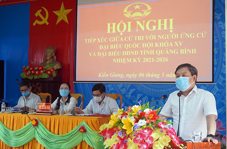 Đồng chí Bí thư Tỉnh ủy Vũ Đại Thắng, ứng cử viên đại biểu Quốc hội khóa XV: Luôn nỗ lực để xứng đáng là người đại diện của cử tri và nhân dân tại diễn đàn Quốc hội.