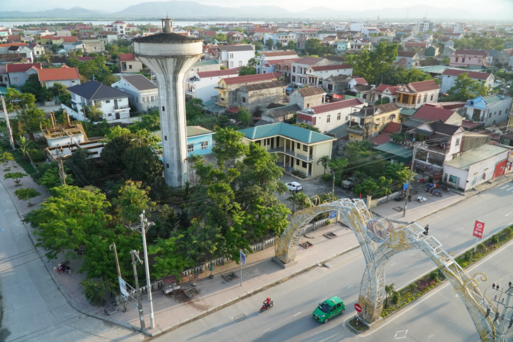 Một góc thị xã Ba Đồn. Ảnh: Tiến Hành