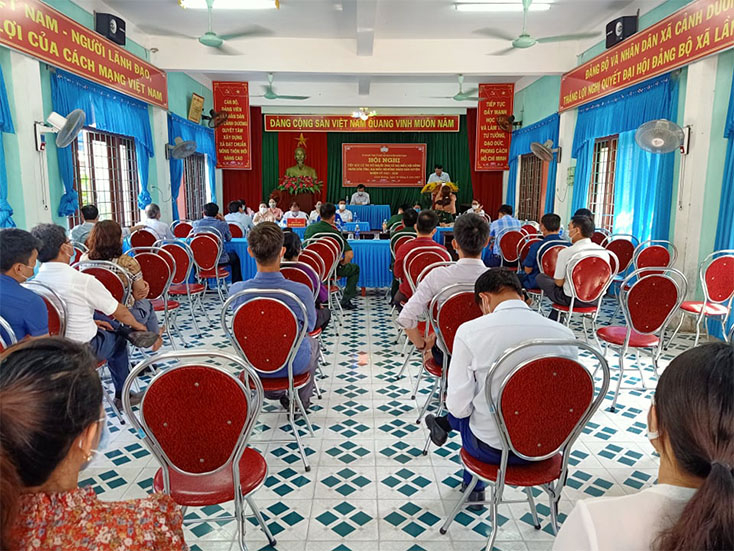 Các cử tri tham dự buổi tiếp xúc đều thực hiện các biện pháp phòng dịch Covid-19