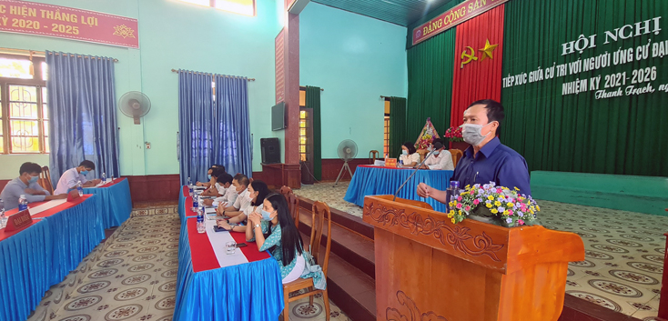 Cử tri huyện Bố Trạch đánh giá cao chương trình hành động của các ứng cử viên đại biểu HĐND tỉnh.