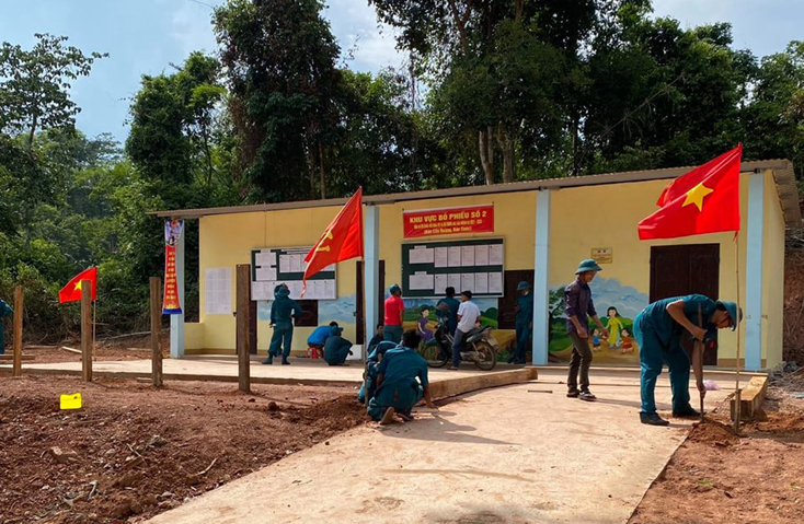 Các khu vực bầu cử sớm tại xã Thượng Trạch đã được chuẩn bị sẵn sàng đón ngày hội lớn.