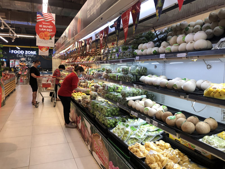 Tăng cường kết nối, đưa nông sản vào siêu thị trong nước. Ảnh minh họa: Thu Trang