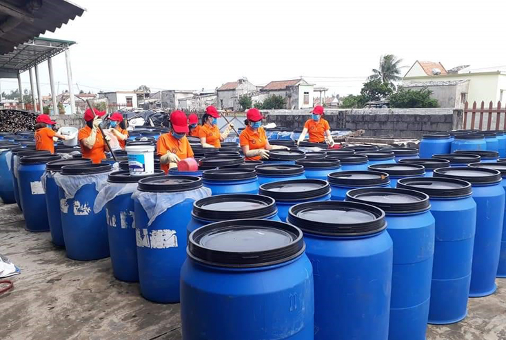 Sản phẩm của HTX Xuân Hồng có cơ hội tham gia các hội chợ, triển lãm.