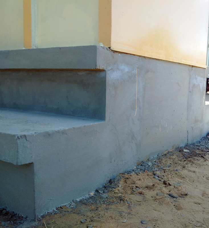 Khuôn viên chân móng cổng chào phía Bắc sau khi khắc phục xong