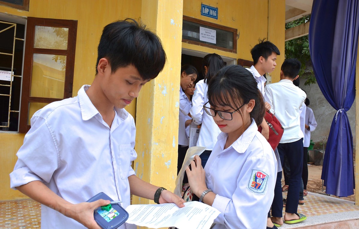 Kỳ thi tốt nghiệp trung học phổ thông sẽ diễn ra từ ngày 6 đến ngày 8-7. (Ảnh minh họa: Mai Công Luật/TTXVN)