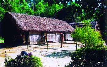 Nhà của Bác ở Kim Liên. Ảnh: Tiến Hành