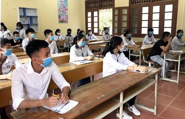 Thí sinh dự thi tốt nghiệp Trung học phổ thông năm 2020. (Ảnh: Quang Cường/TTXVN)