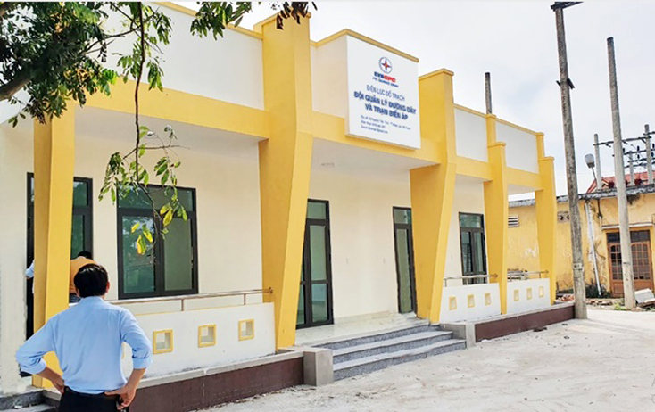 Nhà trực Trạm trung gian Hoàn Lão đã thi công hoàn thành, đưa vào sử dụng.
