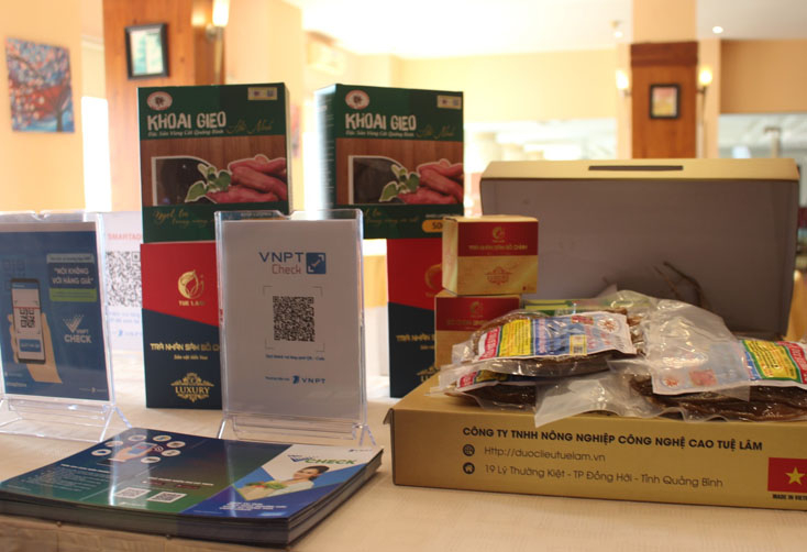 Dịch vụ xác thực nguồn gốc hàng hóa VNPT-Check được ứng dụng triển khai trên các sản phẩm nông nghiệp của tỉnh.