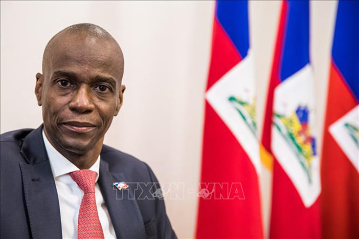 Tổng thống Haiti Jovenel Moise trả lời phỏng vấn báo chí tại Port-au-Prince, ngày 22-10-2019. Ảnh: AFP/ TTXVN