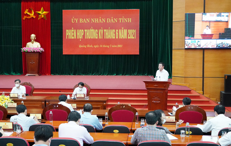 Theo báo cáo của Giám đốc Sở Kế hoạch-Đầu tư tốc độ tăng trưởng GRDP của tỉnh ta 6 tháng đầu năm 2021 tăng 5,65% (thực hiện cùng kỳ 3,38%).