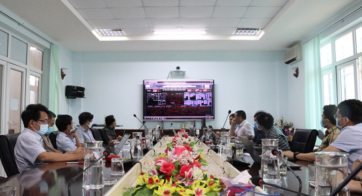 Quang cảnh buổi diễn tập.