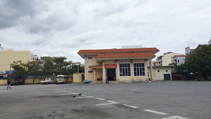 Bến xe Nam Lý (TP. Đồng Hới) thực hiện nghiêm các biện pháp phòng, chống dịch bệnh Covid-19. 