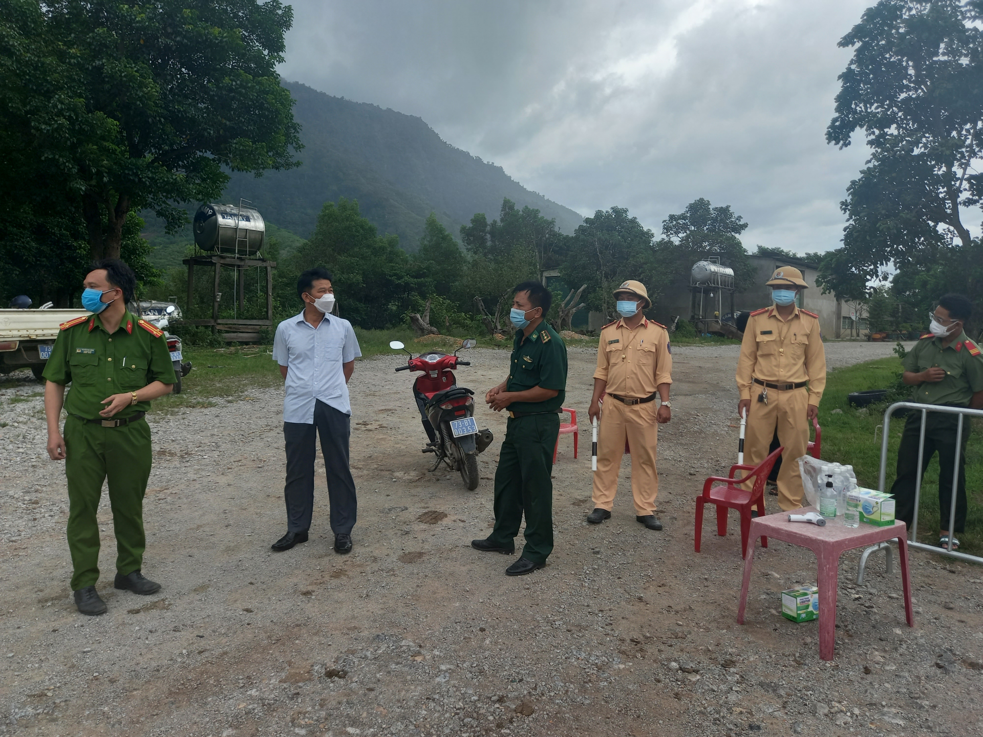 Khu vực bản Bãi Dinh, xã Dân Hóa, nơi sẽ thiết lập vùng cách ly xã hội theo Chỉ thị 16 để phòng chống dịch Covid-19.