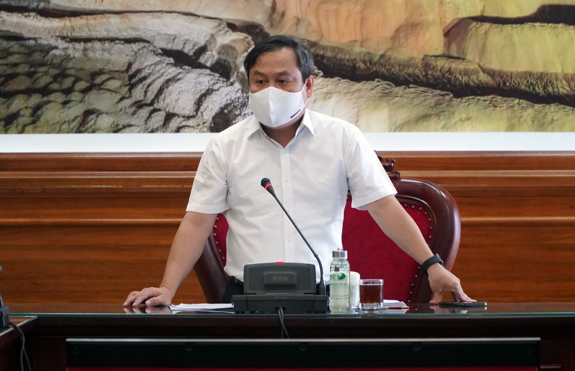 Đồng chí Bí thư Tỉnh ủy Vũ Đại Thắng: Mục tiêu cao nhất là bảo đảm an toàn cho nhân dân trước dịch bệnh.