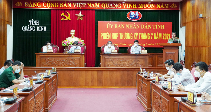 Đồng chí Giám đốc Công an tỉnh báo có thêm về tình hình an ninh trật tự trên địa bàn, nhất là trong tình hình dịch Covid-19.