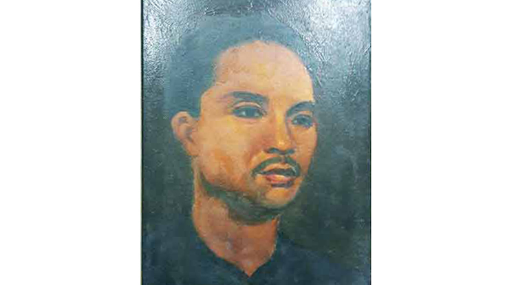 Chân dung đồng chí Võ Văn Tần (tranh do gia đình thuê vẽ sau năm 1954). 