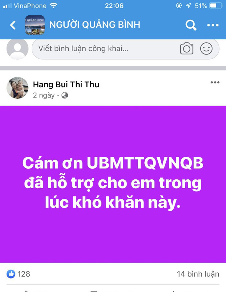 Những lời cảm ơn chân thành từ “tâm dịch”
