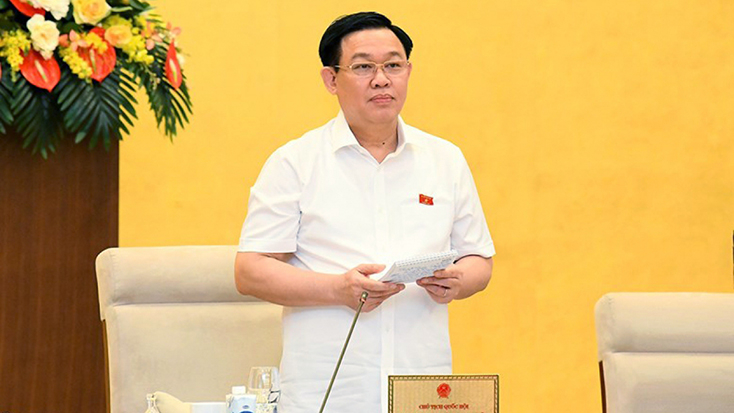 Chủ tịch Quốc hội Vương Đình Huệ.