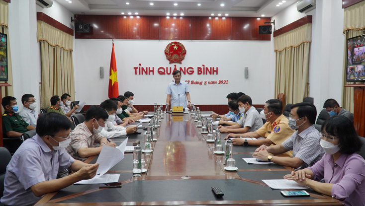 Toàn cảnh hội nghị trực tuyến triển khai công tác phòng chống dịch Covid-19 sáng 17-8.