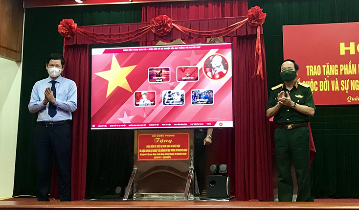 Trong khuôn khổ chương trình kỷ niệm 110 năm Ngày sinh Đại tướng Võ Nguyên Giáp