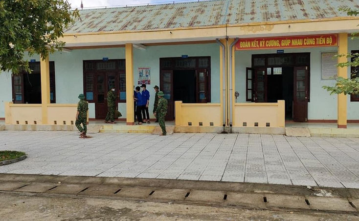 Trường phổ thông dân tộc bán trú tiểu học và THCS số 1 Kim Thủy vừa đực kích hoạt làm khu cách ly tập trung