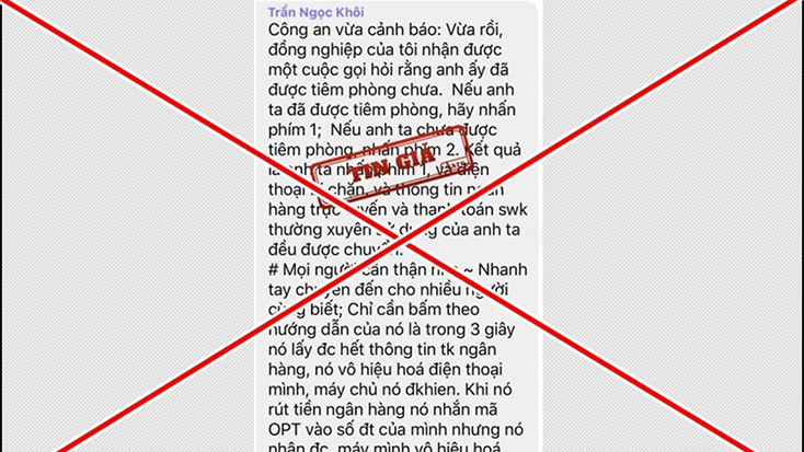Thông tin giả lan truyền trên mạng xã hội về  
