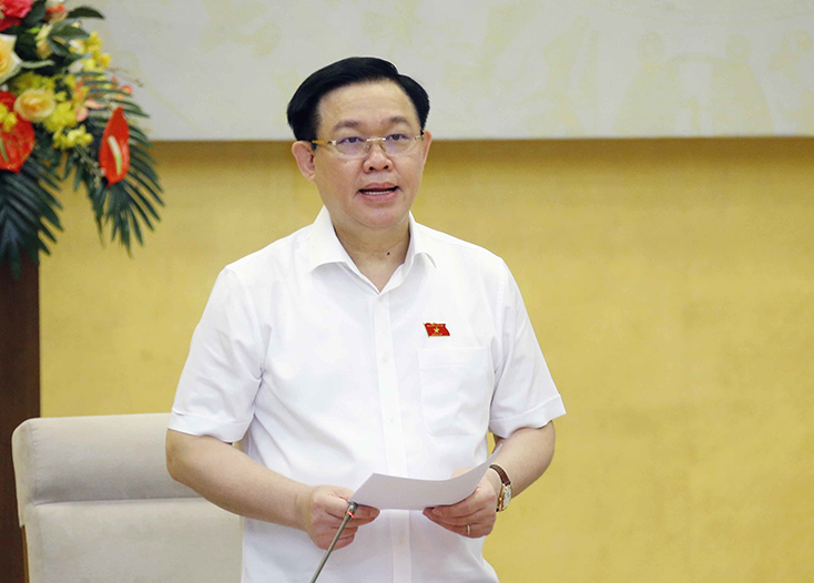 Chủ tịch Quốc hội Vương Đình Huệ.