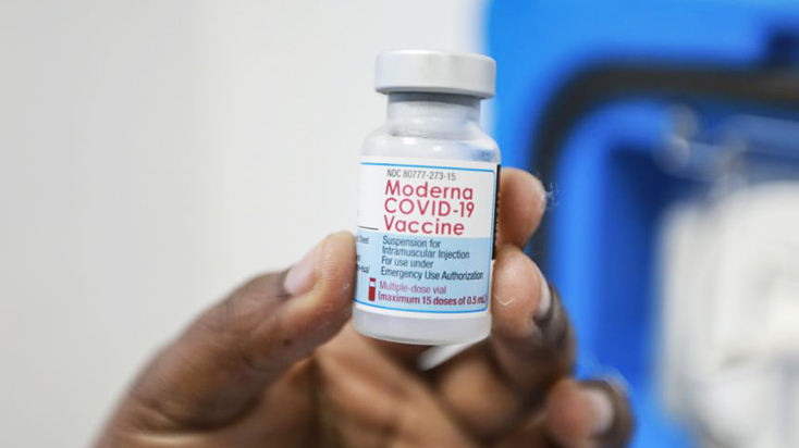 Vaccine COVID-19 của Moderna. Ảnh: EPA-EFE