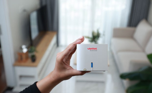  Viettel sử dụng bộ sản phẩm HomeWifi tăng kết nối phục vụ học, làm việc online. (Ảnh: Viettel)