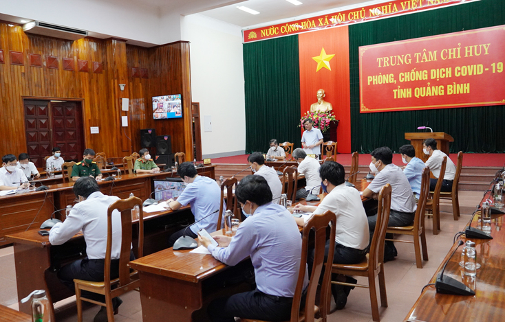 Quang cảnh cuộc họp tại điểm cầu trung tâm.