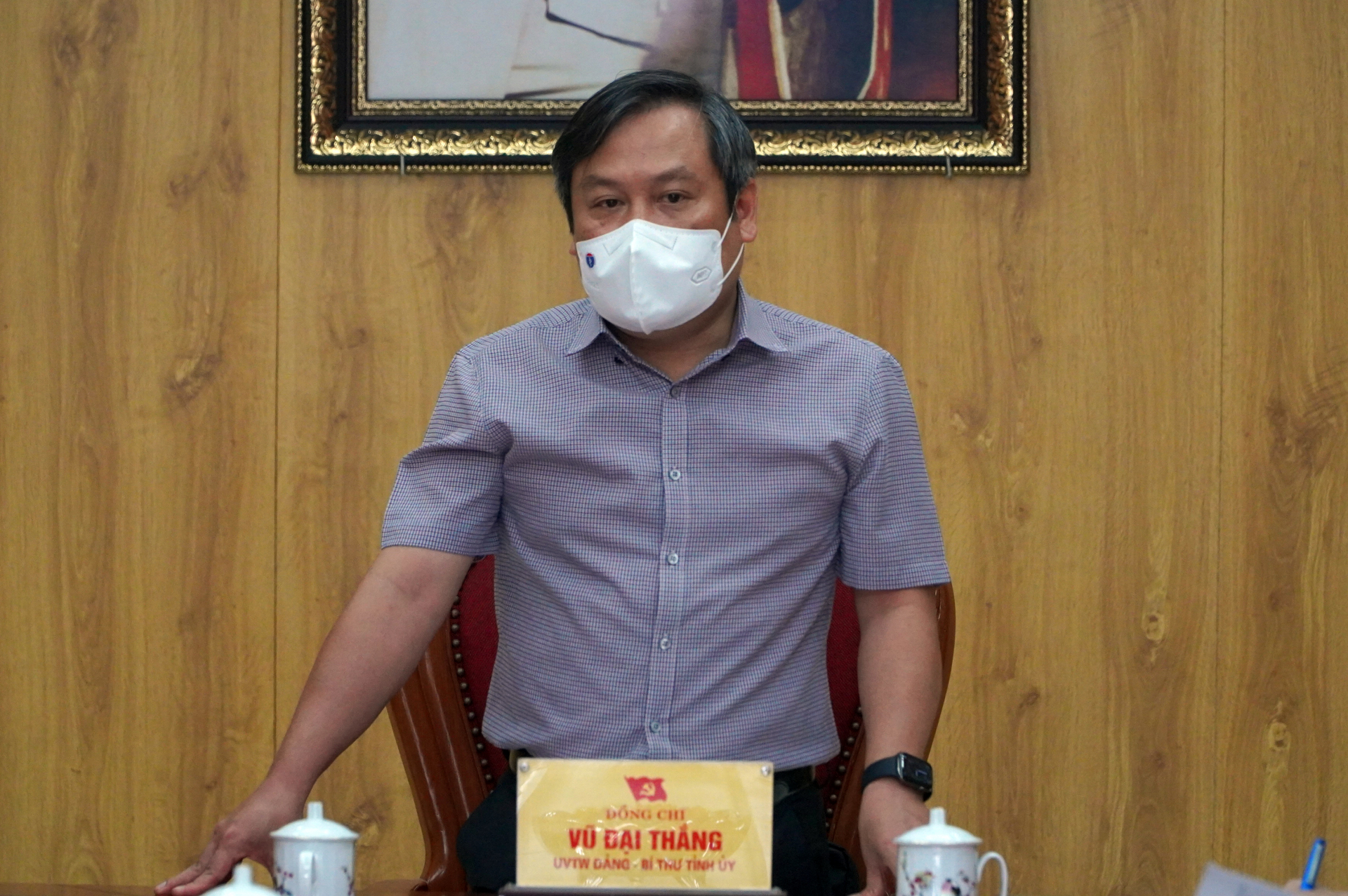 Đồng chí Bí thư Tỉnh ủy phát biểu chỉ đạo tại buổi làm việc