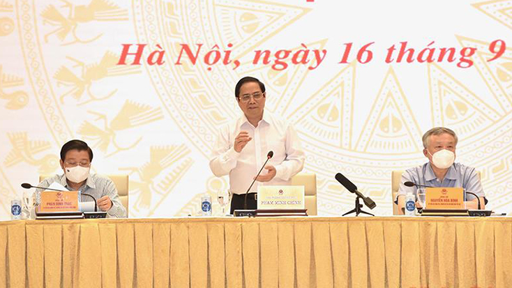 Thủ tướng Phạm Minh Chính chủ trì Hội nghị của Chính phủ về công tác xây dựng và hoàn thiện thể chế.
