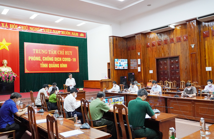 Các đại biểu tham dự cuộc họp tại điểm cầu trung tâm.