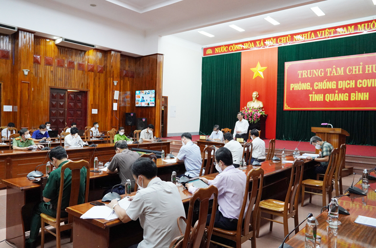 Quang cảnh cuộc họp tại điểm cầu trung tâm.