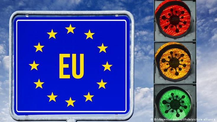 EU đưa ra hệ thống đèn giao thông COVID-19 để người dân có cái nhìn tổng quan hơn về tình hình dịch bệnh ở từng quốc gia thành viên (Ảnh: DW)