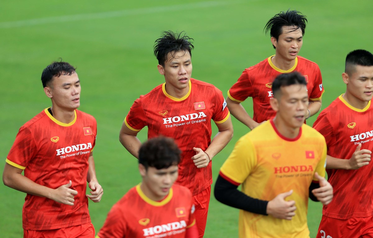 Đội tuyển Việt Nam nằm ở bảng B cùng với Malaysia, Indonesia, Lào và Campuchia ở AFF Cup 2020. (Ảnh: VFF)