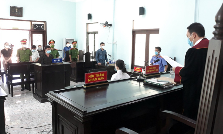 Phiên tòa xét xử bị cáo Phan Ngọc Sơn.