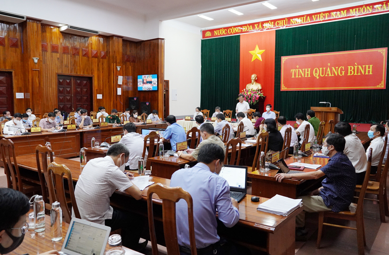 Quang cảnh hội nghị tại điểm cầu trung tâm.
