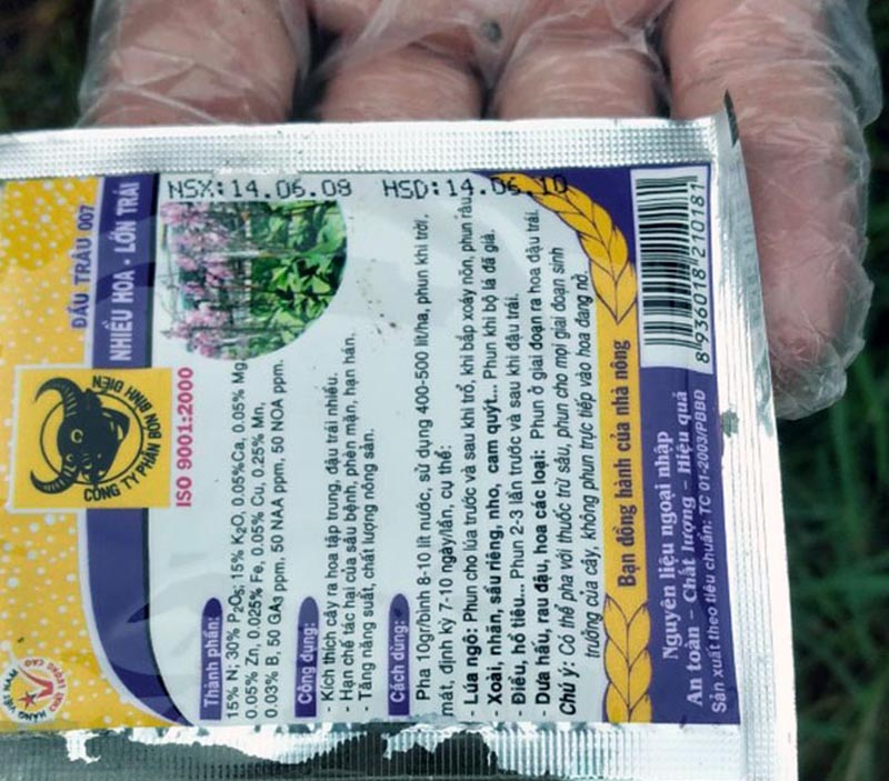 Những mẫu thuốc bảo vệ thực vật tại nhà kho của Công ty CP VTNN Quảng Bình