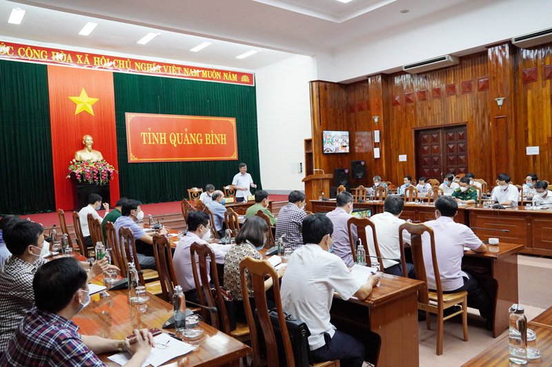 Các đại biểu tham dự cuộc họp tại điểm cầu trung tâm