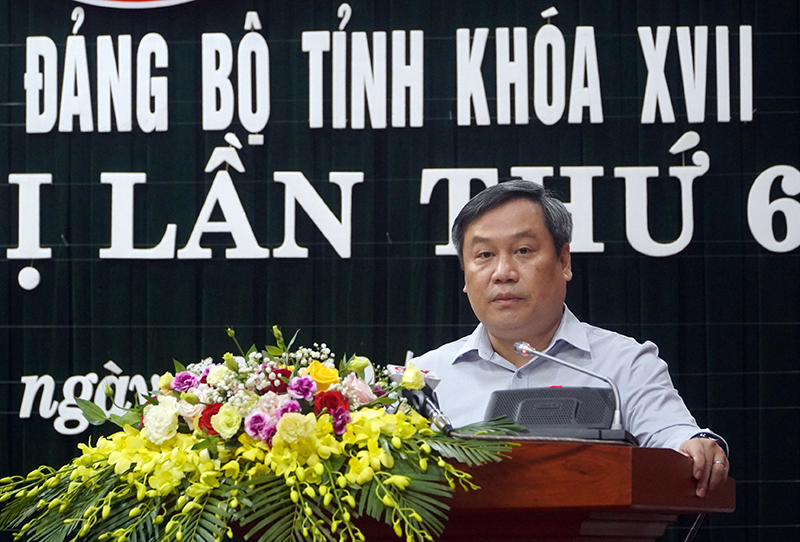 Đồng chí Bí thư Tỉnh ủy Vũ Đại Thắng: “Chúc các doanh nghiệp sớm vượt qua khó khăn sau đại dịch Covid-19, ngày càng lớn mạnh, phát triển”.