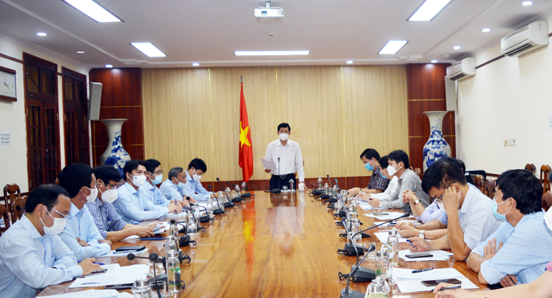 Đồng chí Hồ An Phong, Tỉnh ủy viên, Phó Chủ tịch UBND tỉnh kết luận tại buổi họp.