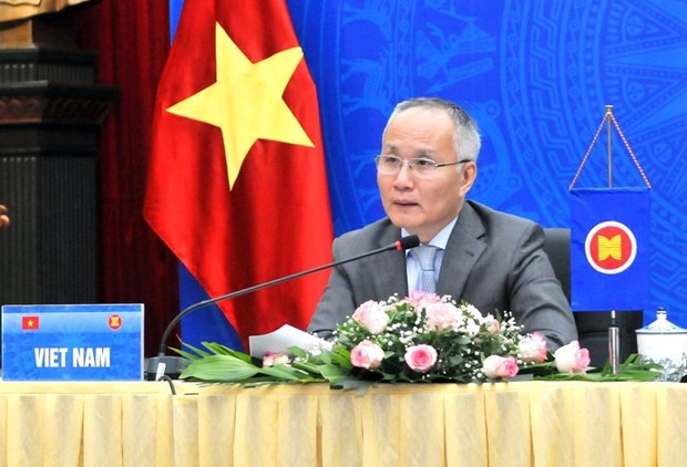 Thứ trưởng Bộ Công Thương Trần Quốc Khánh. (Ảnh: Trần Việt/TTXVN)