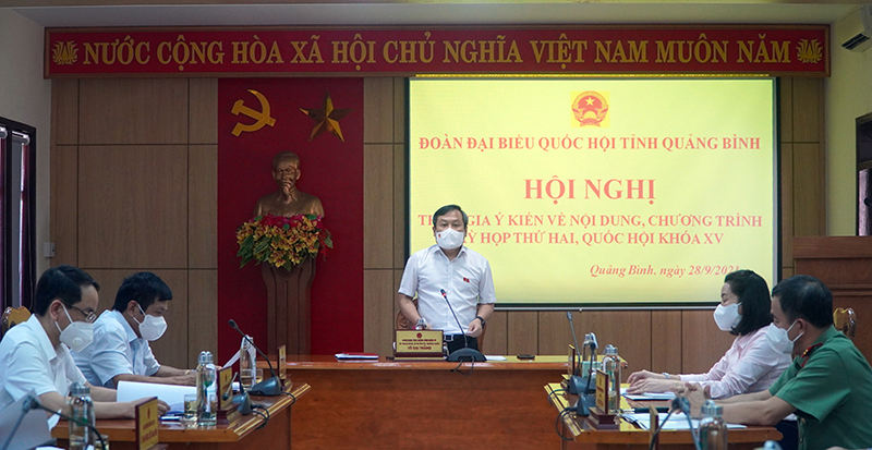 Đoàn ĐBQH tỉnh triển khai hội nghị chuẩn bị cho kỳ họp thứ 2, Quốc hội khóa XV.