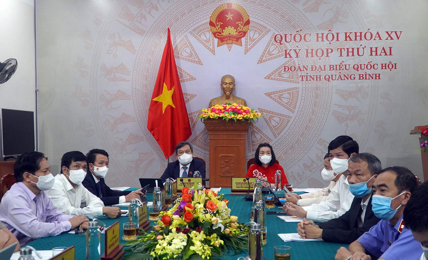 Toàn cảnh phiên khai mạc tại điểm cầu tỉnh Quảng Bình.