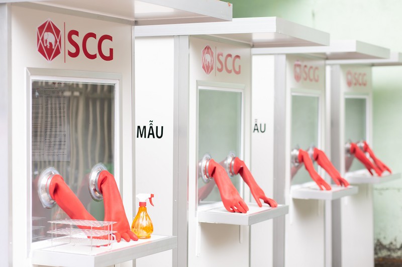 Cận cảnh 4 phòng áp lực dương kháng khuẩn di động tại Trung tâm Kiểm soát bệnh tật Đà Nẵng.